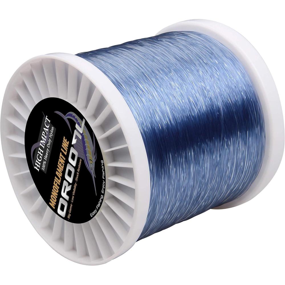 image:imageOROOTL Monofilament Fishing Line 10LB50LB Higher Strength Mono Fishing Line Saltwater Freshwater Strong and Abrasion Resistant Nylon Mono Fishing Line ClearBlue